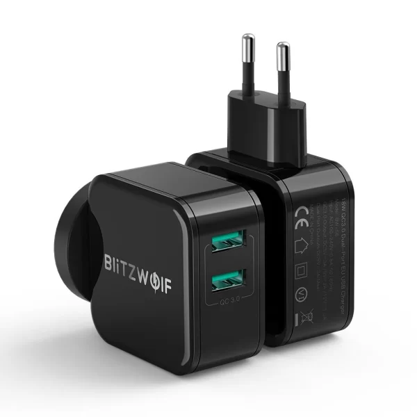 BlitzWolf® BW-S6 18W Dual USB QC3.0 Charger