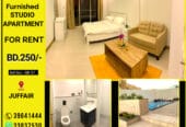 Fully furnished Studio Apartment for Rent in Juffair Bd.250 Inclusive