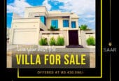 Luxurious Swimming Pool Villa for sale in SAAR– Saraya-1 BD.395,000/-