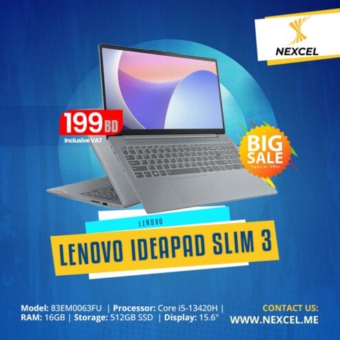 LENOVO IDEAPAD SLIM 3 FOR SALE