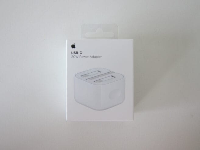 The Apple 20W USB‑C Power Adapter offers fast