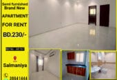 Brand New Semi Furnished 2 BHK apartment for Rent in Salmaniya – BD.23